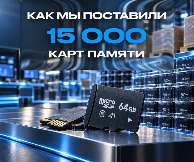 Как мы поставили 15 000 карт памяти